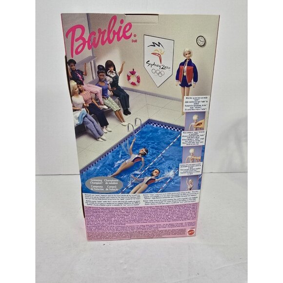 NRFB Mattel 1999 Swimming Champion Barbie International Edition Sydney 2000 - Picture 2 of 4